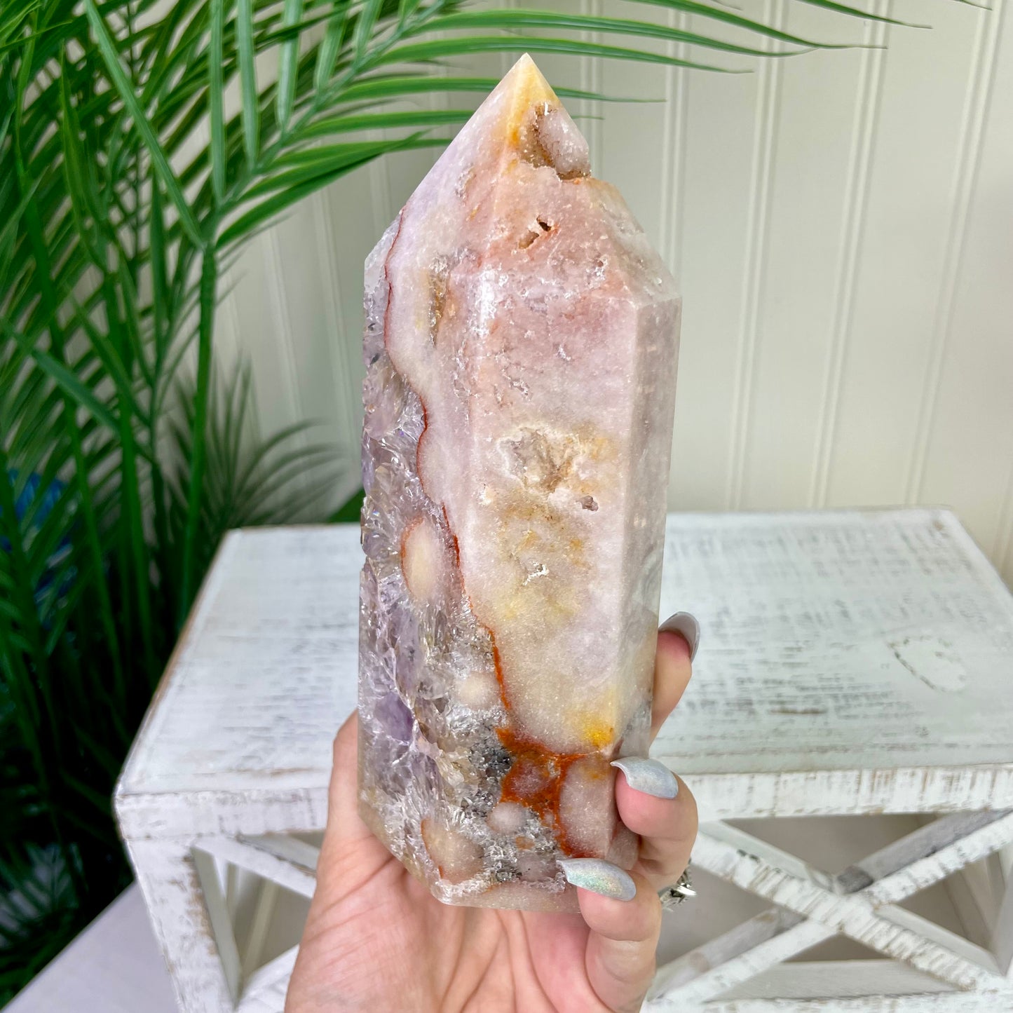 Big Pink Amethyst Tower