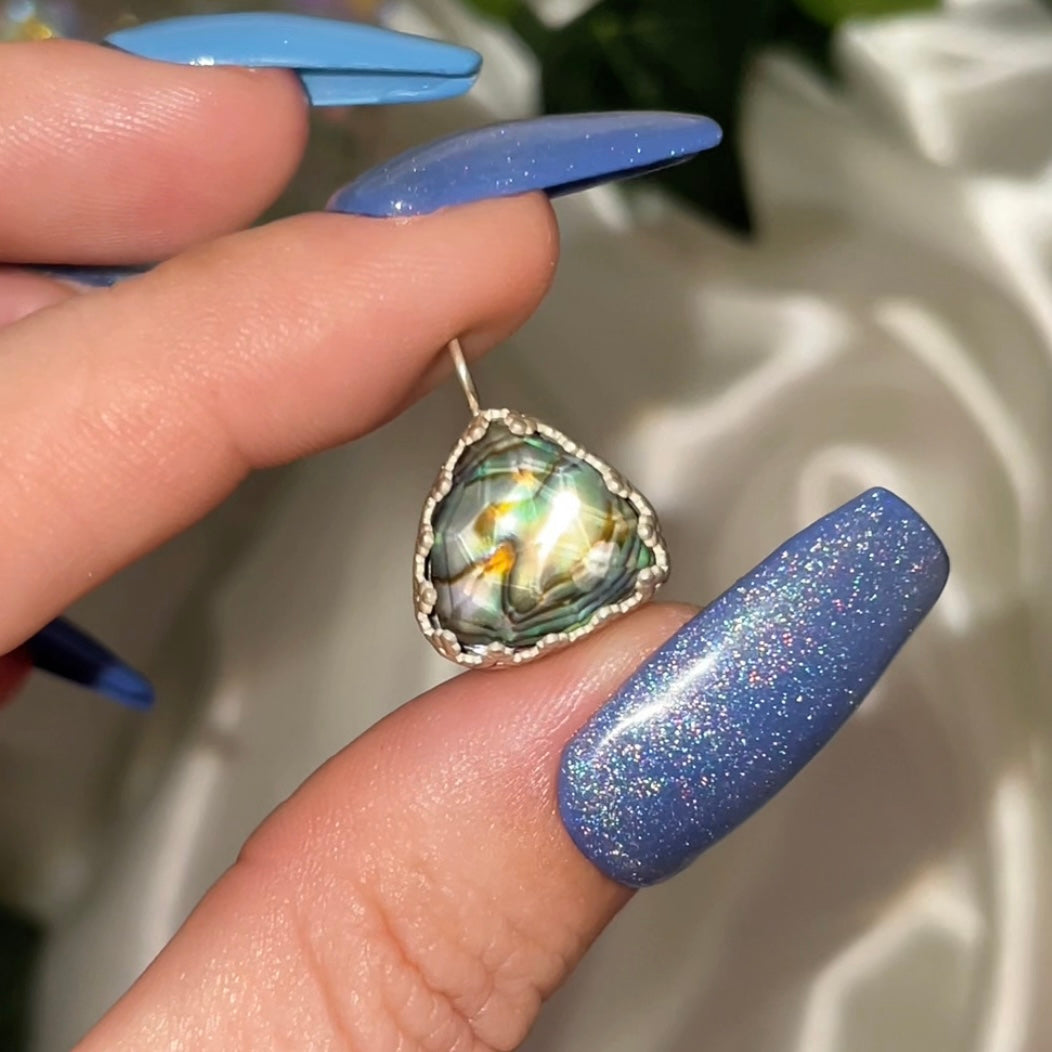 Handmade Albalone Shell Pendant S925