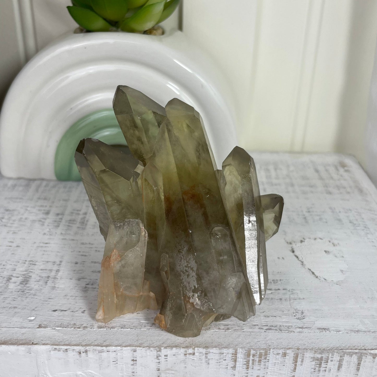 Phantom Citrine Cluster from Madagascar - Jayde and Jewels