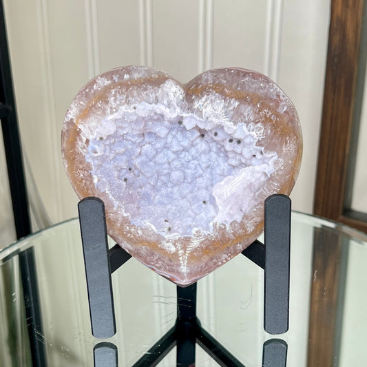 Blue Sugar Druzy Heart