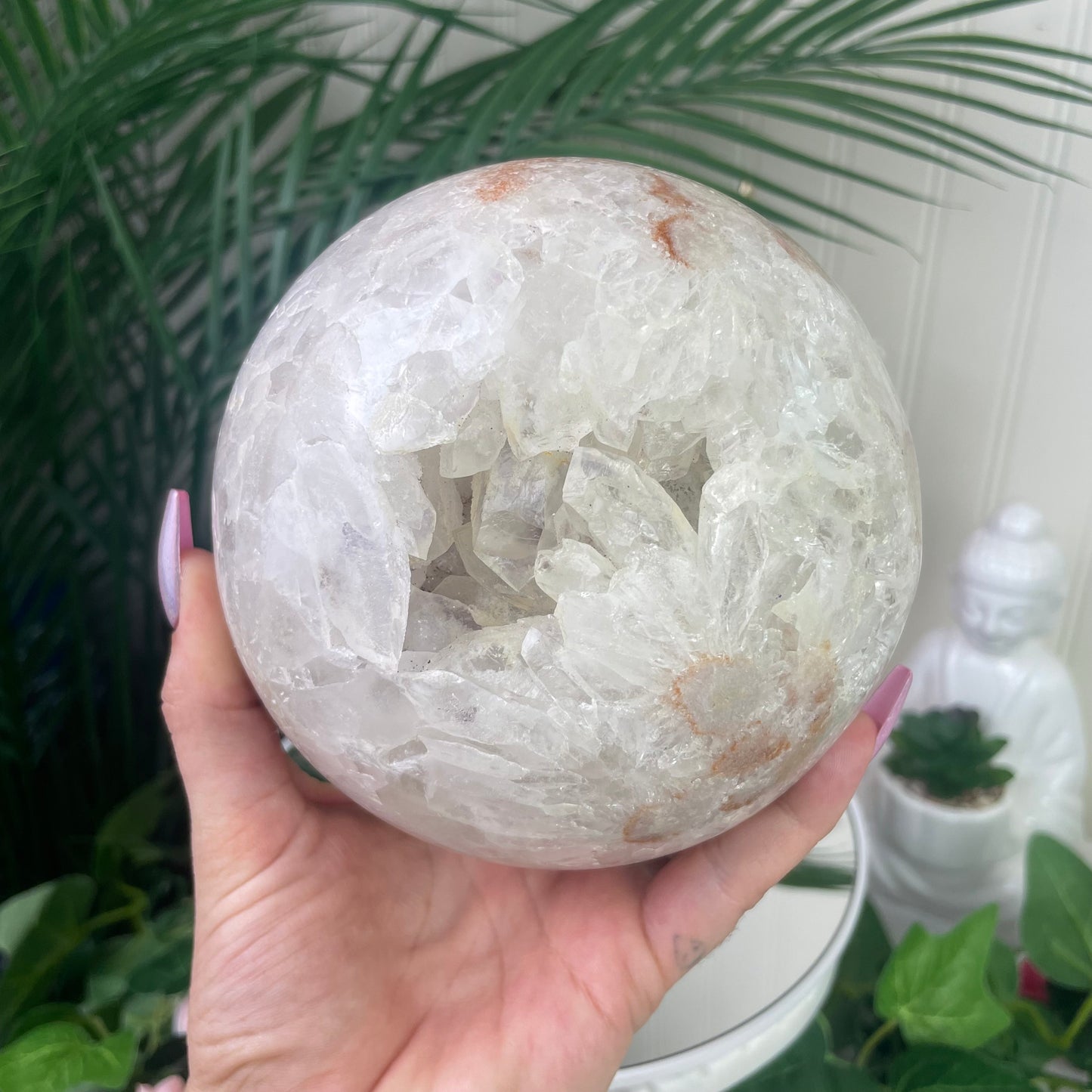 XL Quartzy Pink Amethyst Sphere