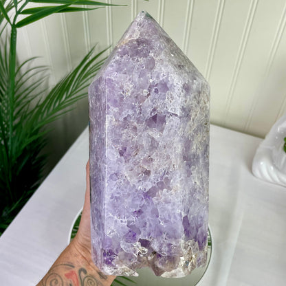 XL Pink Amethyst Tower