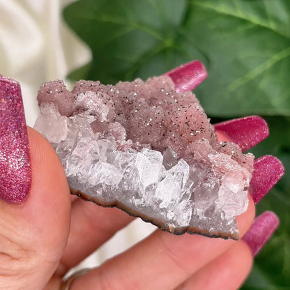 Pink Sugar Amethyst Cluster