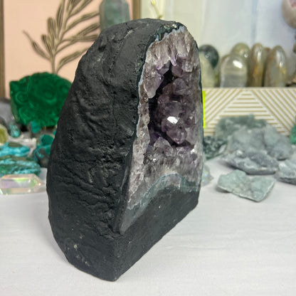 Amethyst w/ Rutile Cathedral