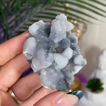 UV Reactive Sugar Coated Octahedral Fluorite