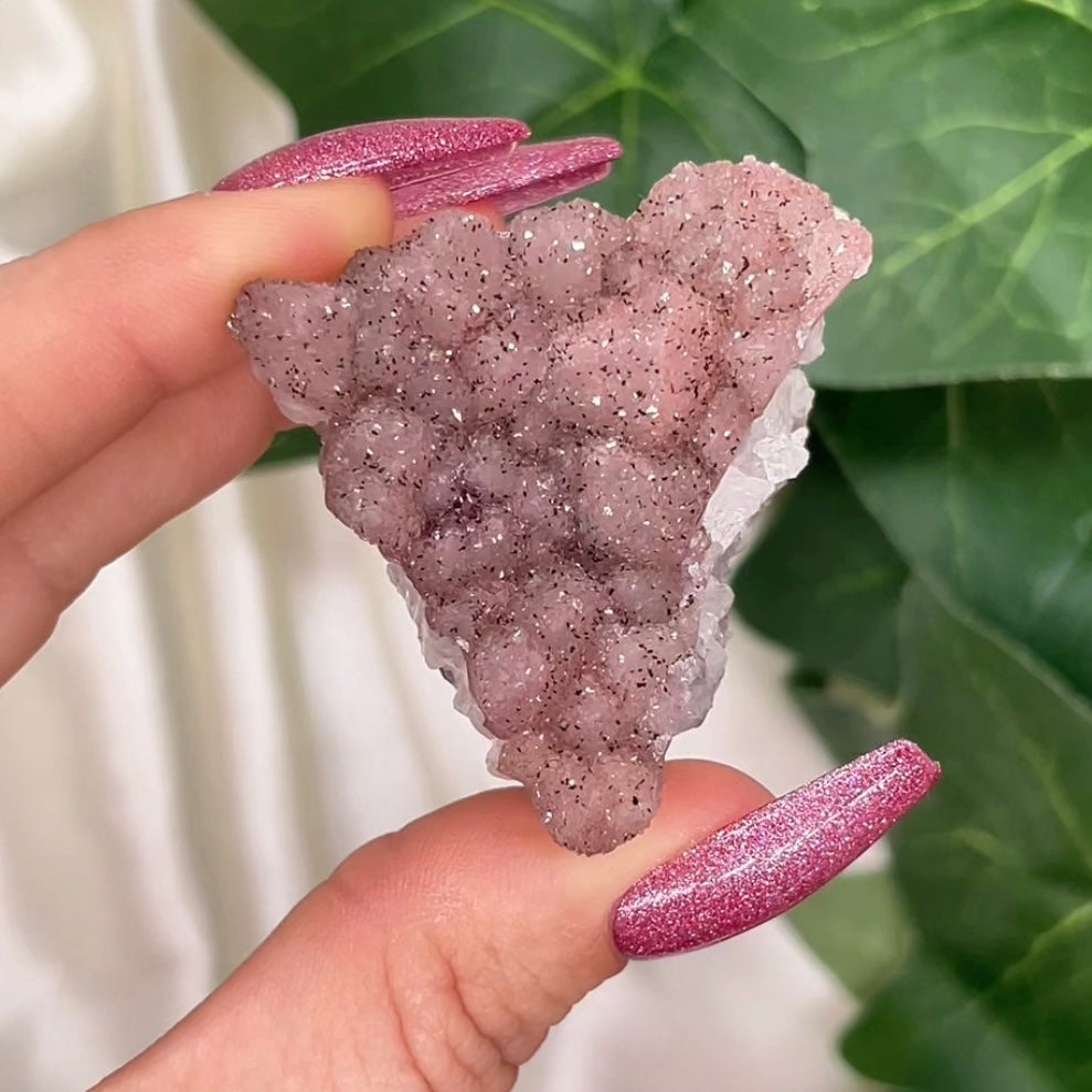 Pink Sugar Amethyst Cluster