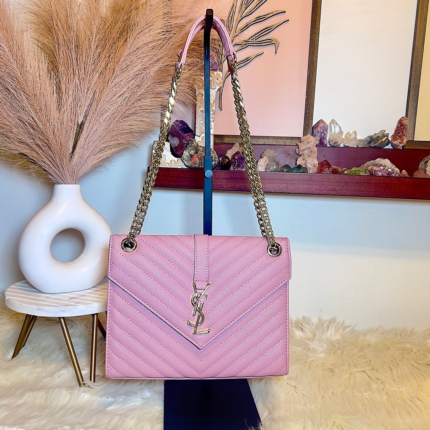 Yasmin Pink Flap Bag *PRELOVED*