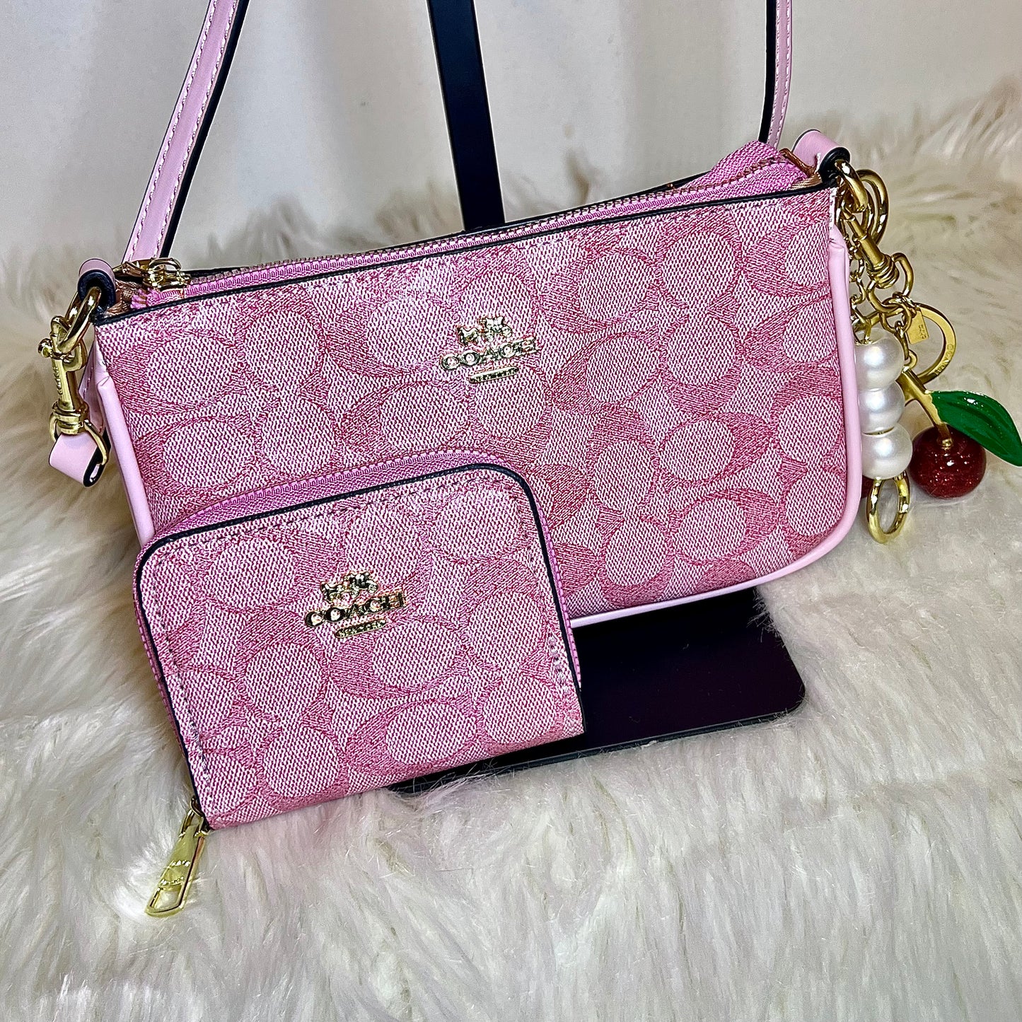 Collete Pink Purse & Wallet
