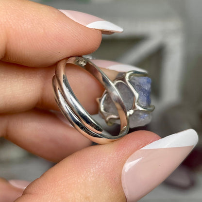 Adjustable Dumortierite Ring - Jayde and Jewels