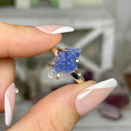 Adjustable Dumortierite Ring - Jayde and Jewels