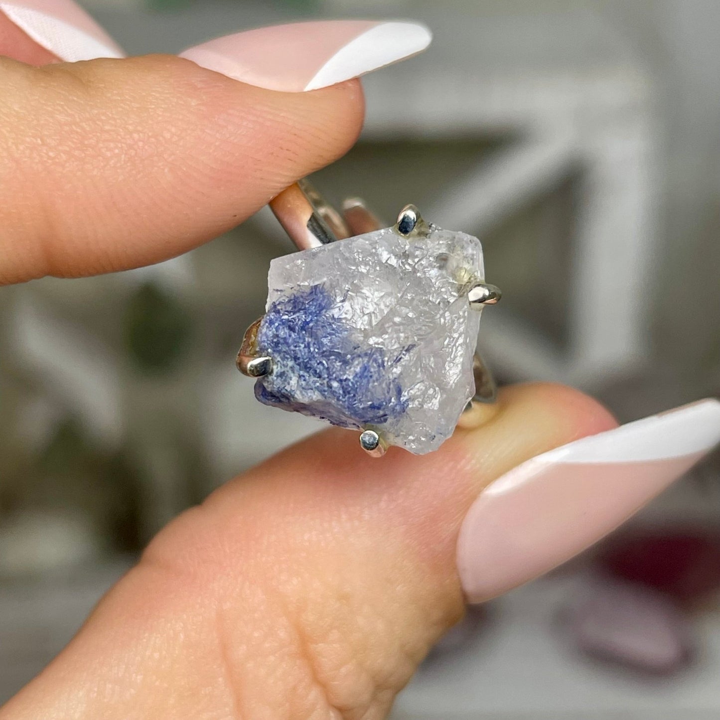 Adjustable Dumortierite Ring - Jayde and Jewels