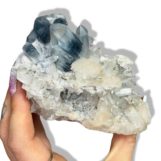 Blue Tara Quartz Cluster - Jayde and Jewels