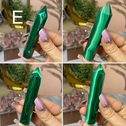 Chrysocolla Malachite Point *YOU CHOOSE* - Jayde and Jewels