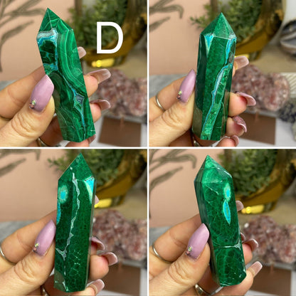 Chrysocolla Malachite Point *YOU CHOOSE* - Jayde and Jewels