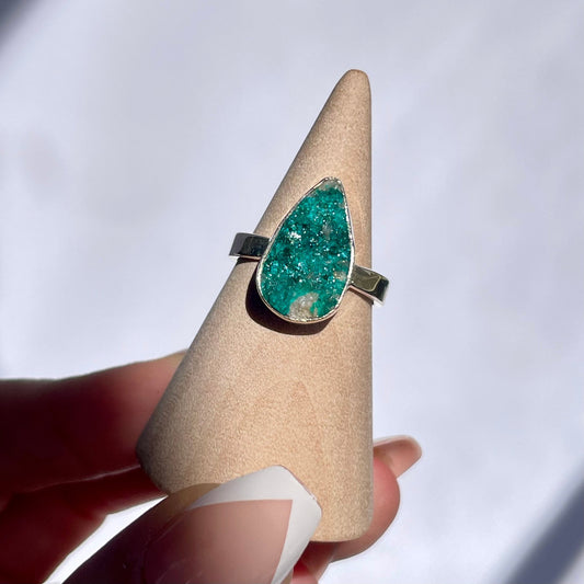 Dioptase Ring size 7 - Jayde and Jewels