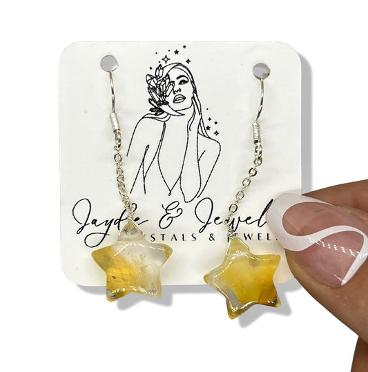 Golden Healer Star Earrings - Jayde and Jewels