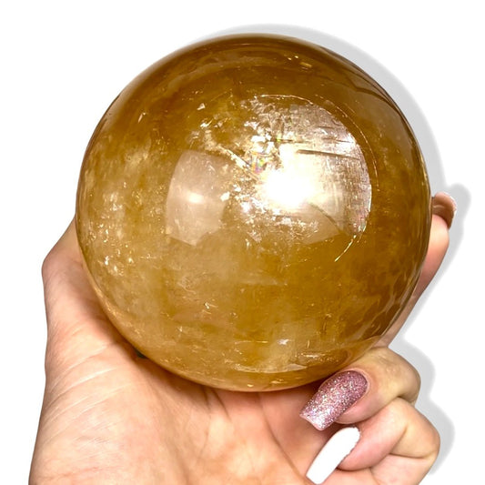 Honey Calcite Sphere - Jayde and Jewels