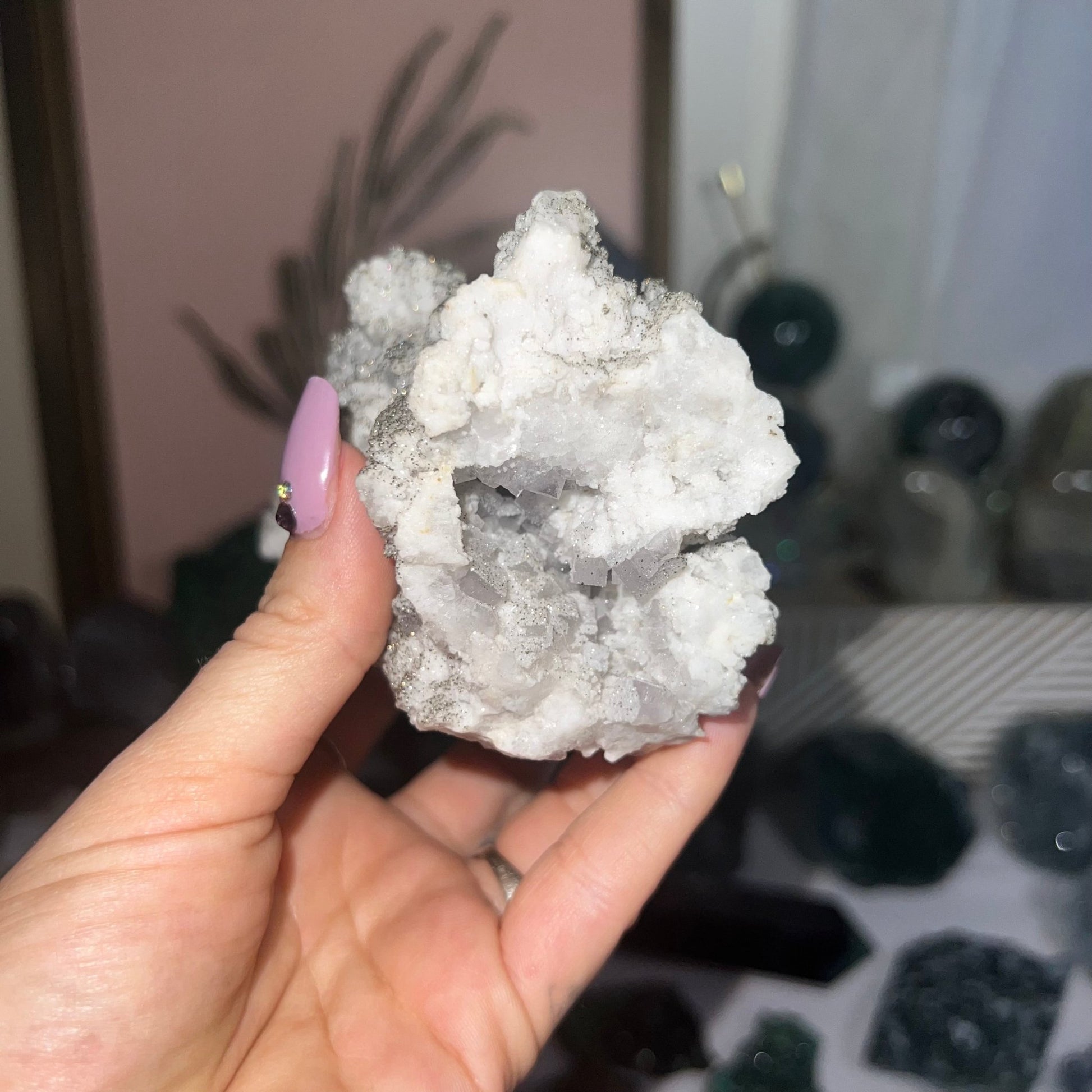 Large Pyrite Coated Fluorite - Jayde and Jewels