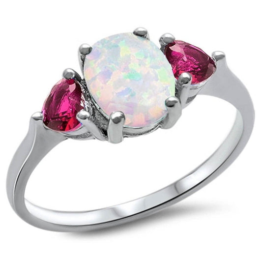 Opal & Ruby Heart - Jayde and Jewels