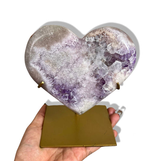 Pink Amethyst Heart - Jayde and Jewels