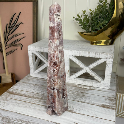 Pink Amethyst Obelisk - Jayde and Jewels