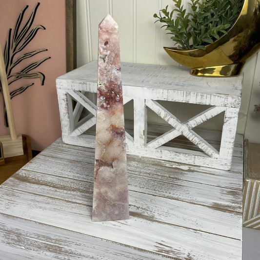 Pink Amethyst Obelisk - Jayde and Jewels
