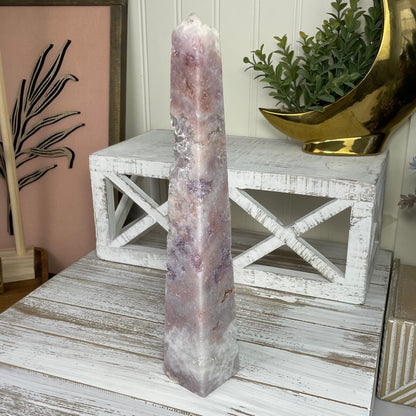 Pink Amethyst Obelisk - Jayde and Jewels