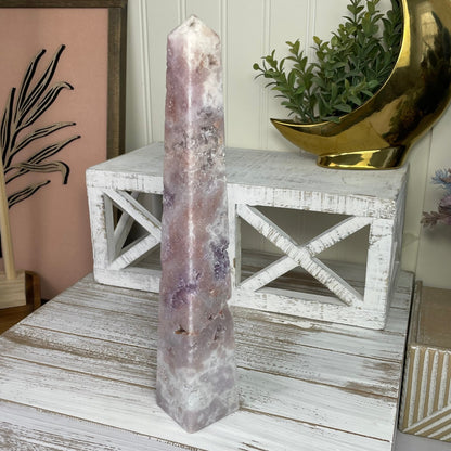 Pink Amethyst Obelisk - Jayde and Jewels