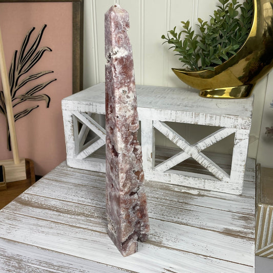 Pink Amethyst Obelisk - Jayde and Jewels