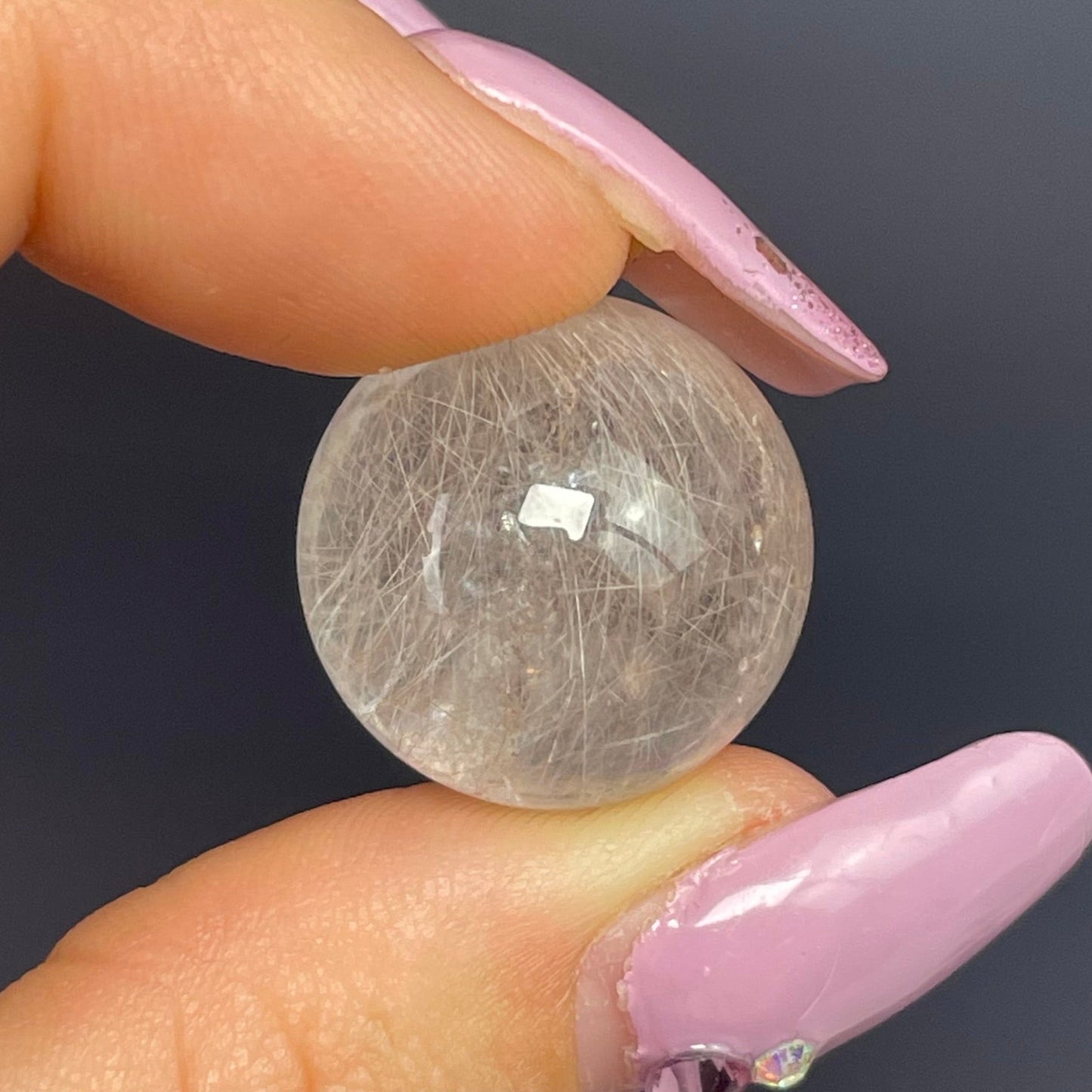 Pink Rutile Sphere - Jayde and Jewels