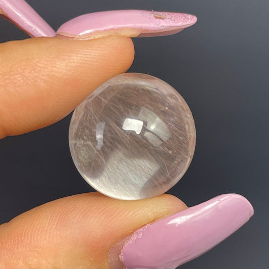 Pink Rutile Sphere - Jayde and Jewels
