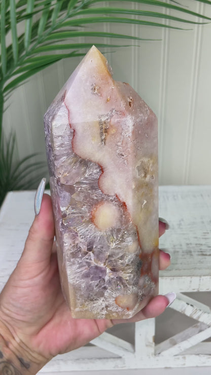 Big Pink Amethyst Tower