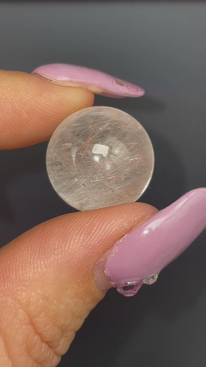 Pink Rutile Sphere