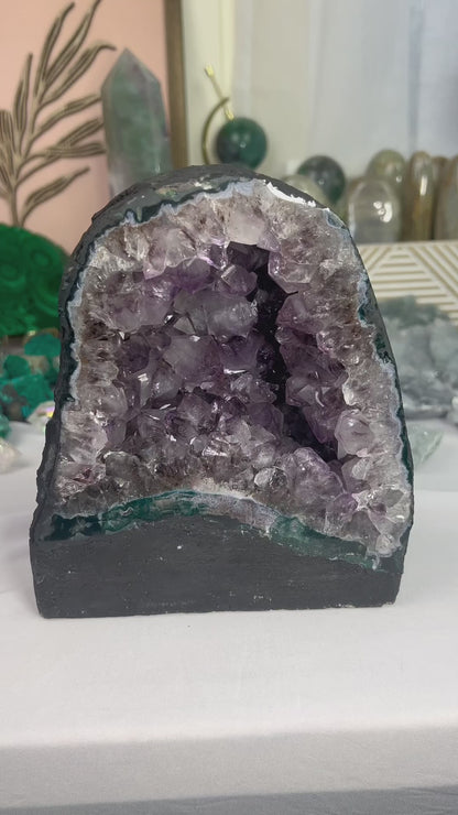 Amethyst w/ Rutile Cathedral