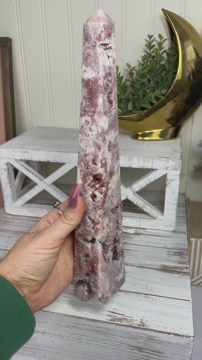 Pink Amethyst Obelisk