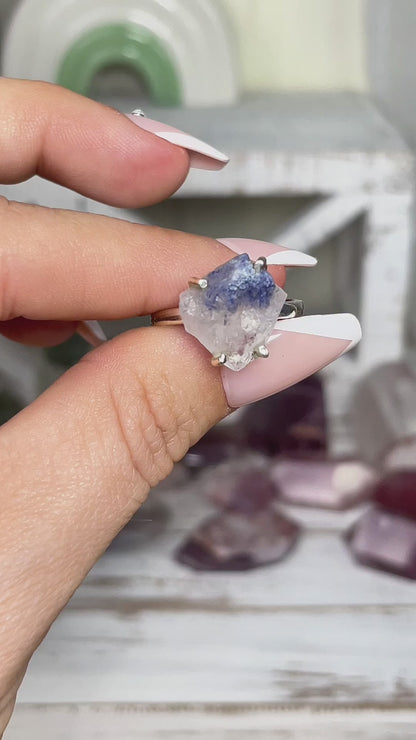 Adjustable Dumortierite Ring