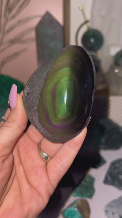 Rainbow Obsidian Top Polished Freeform