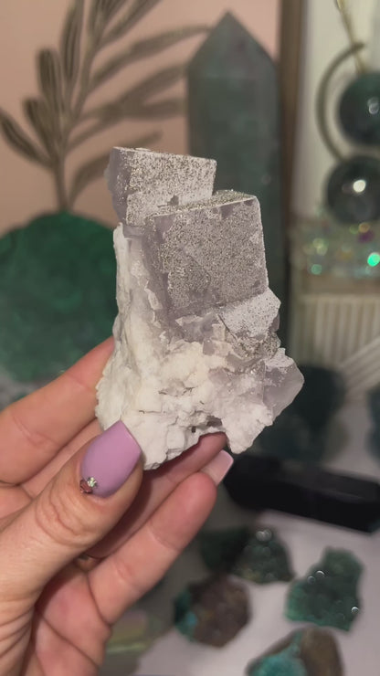 Pyrite Coated Fluorite