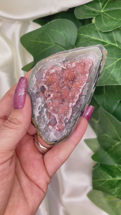 Red Sugar Amethyst Cluster