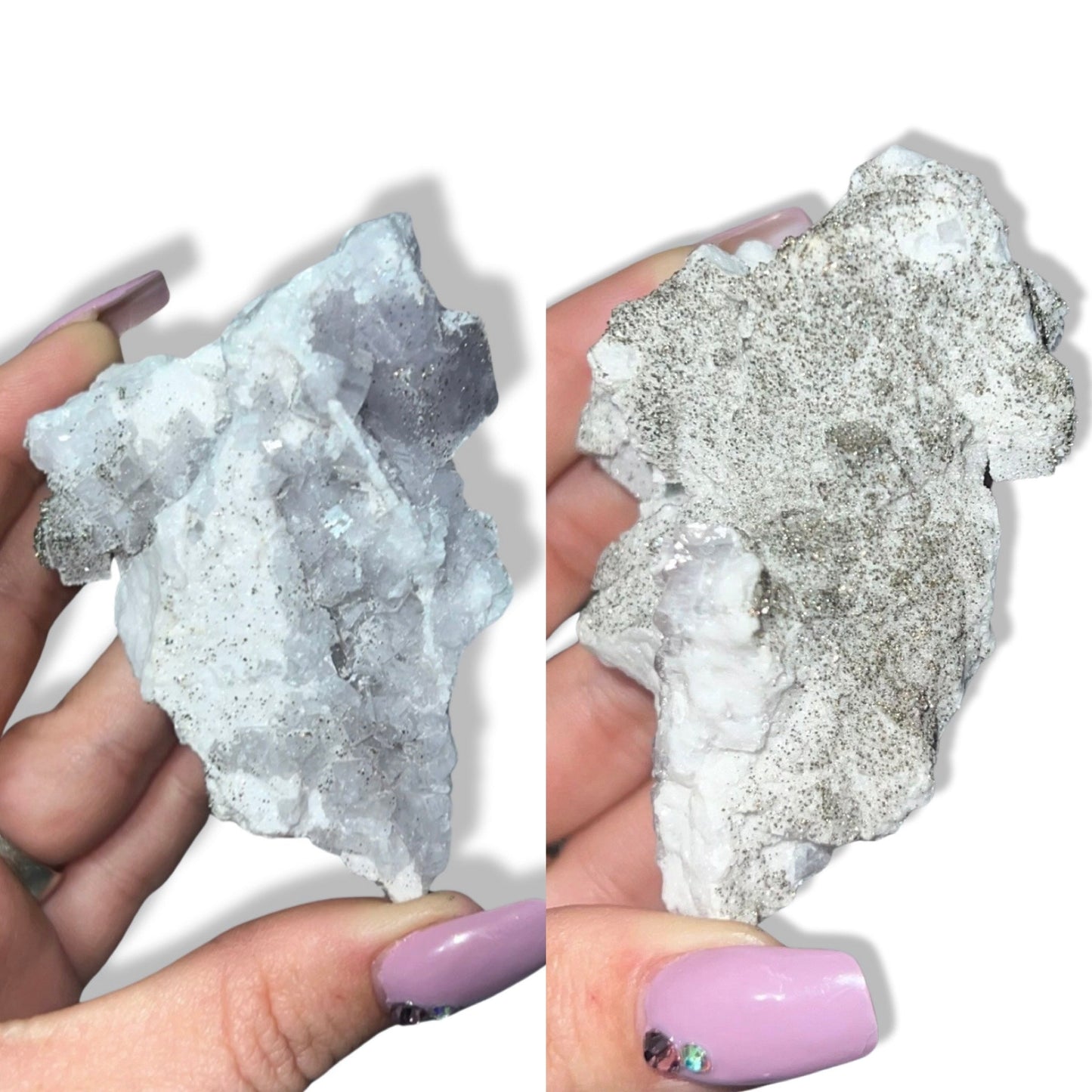 Pyrite Coated Fluorite - Jayde and Jewels